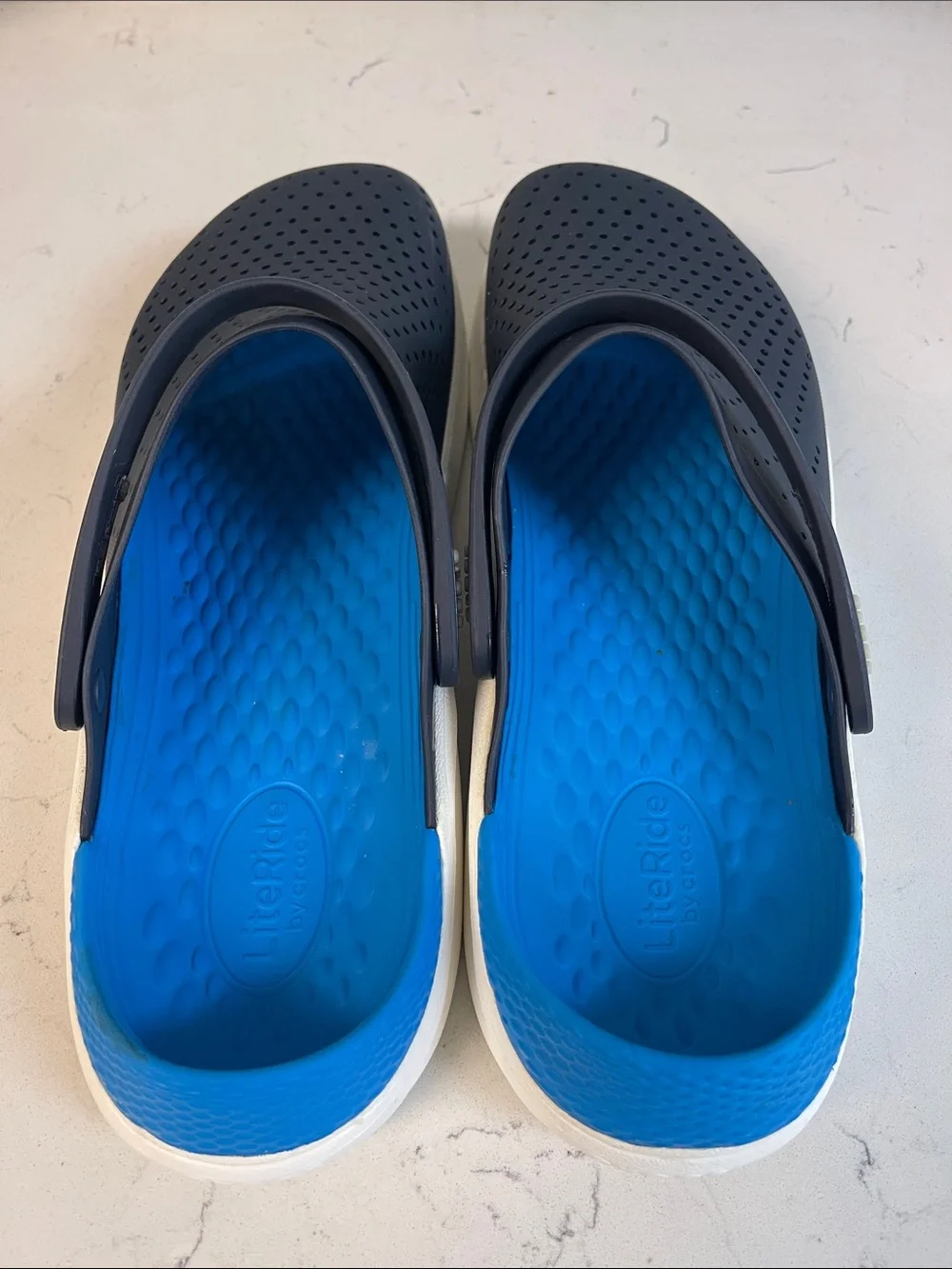 Crocs Literide Clog Navy Blue 204592 Men’s Size 13 Slip-ons Boat Shoes